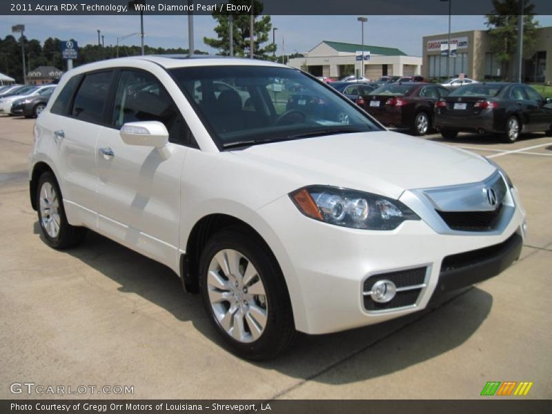 White Diamond Pearl / Ebony 2011 Acura RDX Technology