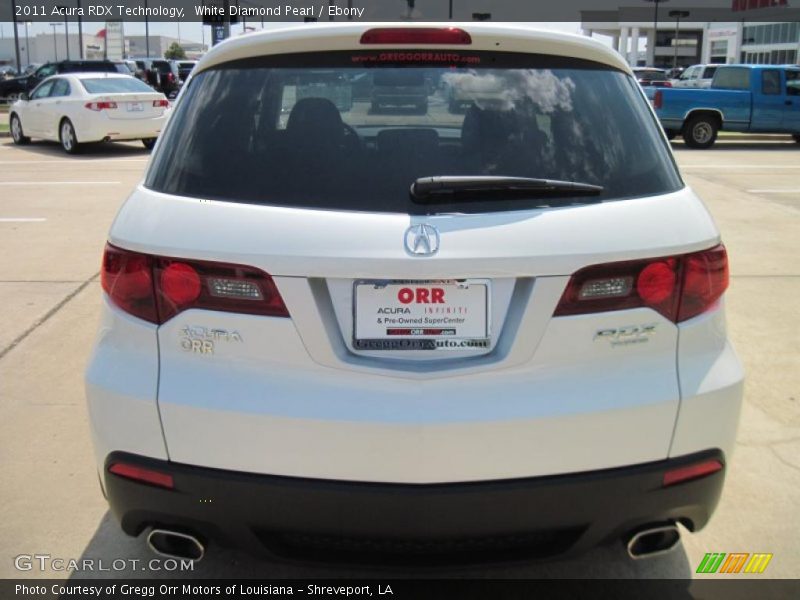 White Diamond Pearl / Ebony 2011 Acura RDX Technology