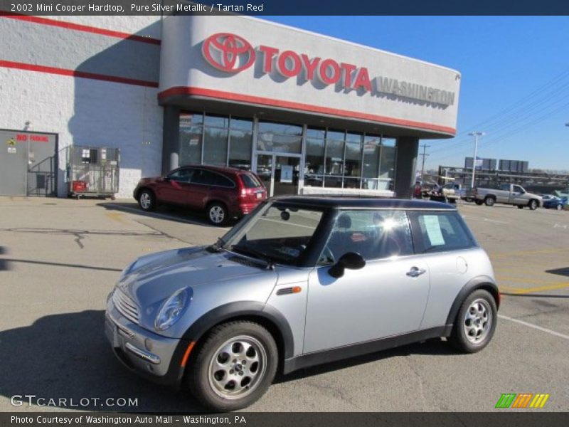 Pure Silver Metallic / Tartan Red 2002 Mini Cooper Hardtop