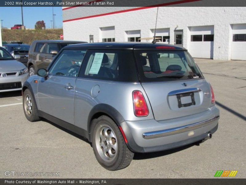 Pure Silver Metallic / Tartan Red 2002 Mini Cooper Hardtop