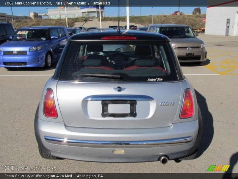 Pure Silver Metallic / Tartan Red 2002 Mini Cooper Hardtop