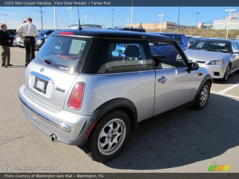 Pure Silver Metallic / Tartan Red 2002 Mini Cooper Hardtop