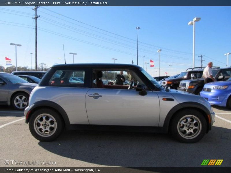 Pure Silver Metallic / Tartan Red 2002 Mini Cooper Hardtop