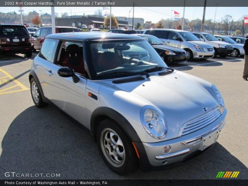 Pure Silver Metallic / Tartan Red 2002 Mini Cooper Hardtop