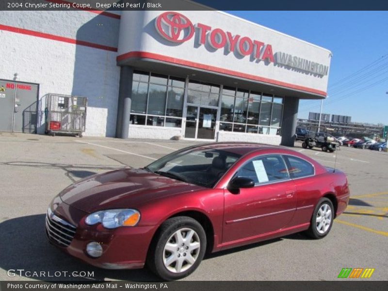 Deep Red Pearl / Black 2004 Chrysler Sebring Coupe