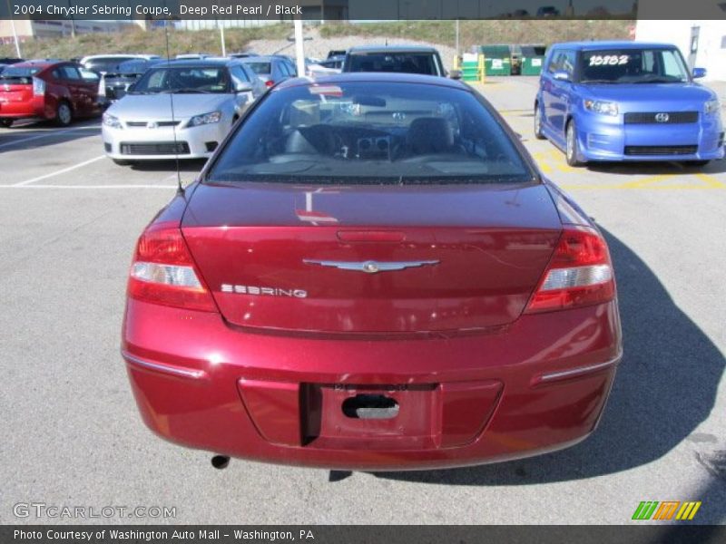 Deep Red Pearl / Black 2004 Chrysler Sebring Coupe