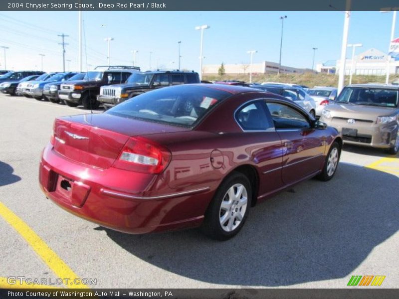 Deep Red Pearl / Black 2004 Chrysler Sebring Coupe