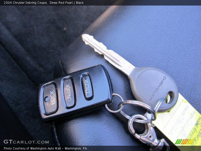 Deep Red Pearl / Black 2004 Chrysler Sebring Coupe