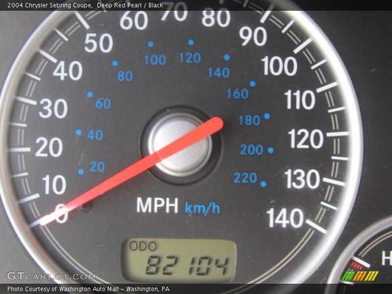 Deep Red Pearl / Black 2004 Chrysler Sebring Coupe