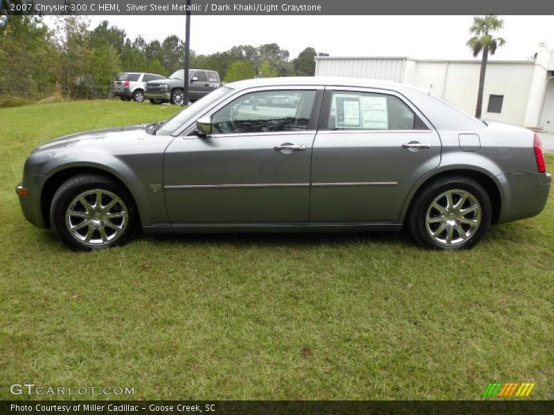 Silver Steel Metallic / Dark Khaki/Light Graystone 2007 Chrysler 300 C HEMI