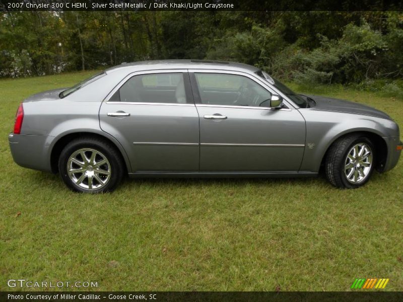 Silver Steel Metallic / Dark Khaki/Light Graystone 2007 Chrysler 300 C HEMI