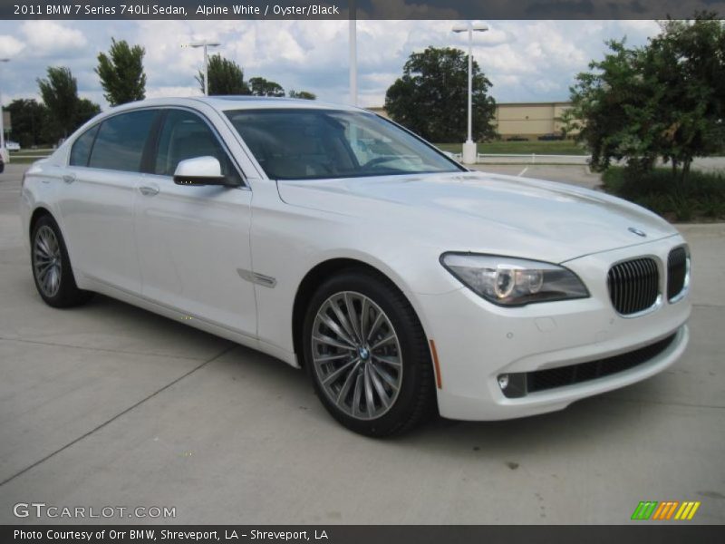 Front 3/4 View of 2011 7 Series 740Li Sedan