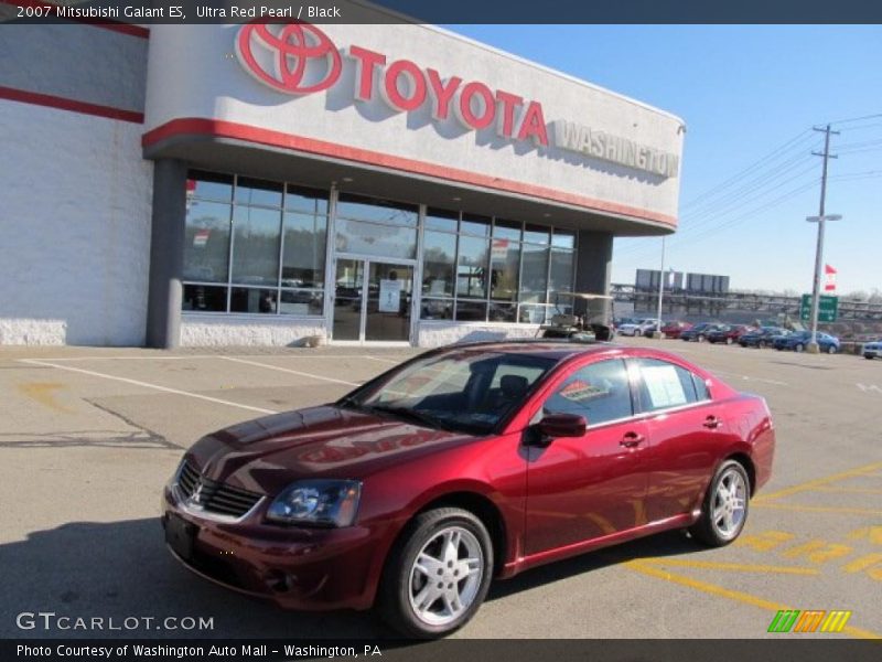 Ultra Red Pearl / Black 2007 Mitsubishi Galant ES