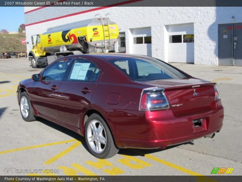 Ultra Red Pearl / Black 2007 Mitsubishi Galant ES