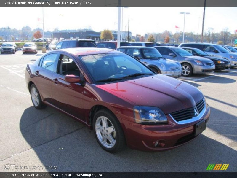 Ultra Red Pearl / Black 2007 Mitsubishi Galant ES