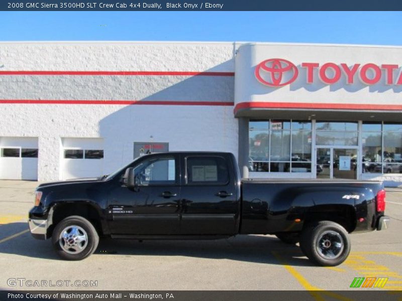 Black Onyx / Ebony 2008 GMC Sierra 3500HD SLT Crew Cab 4x4 Dually