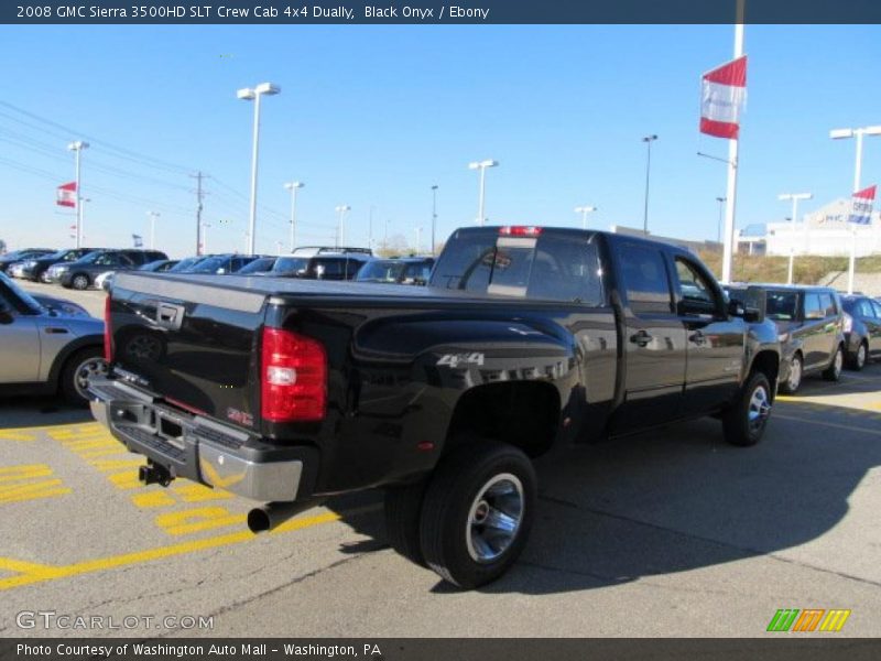 Black Onyx / Ebony 2008 GMC Sierra 3500HD SLT Crew Cab 4x4 Dually