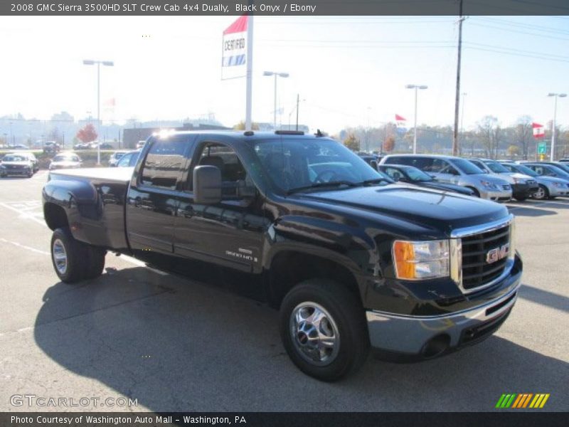 Front 3/4 View of 2008 Sierra 3500HD SLT Crew Cab 4x4 Dually