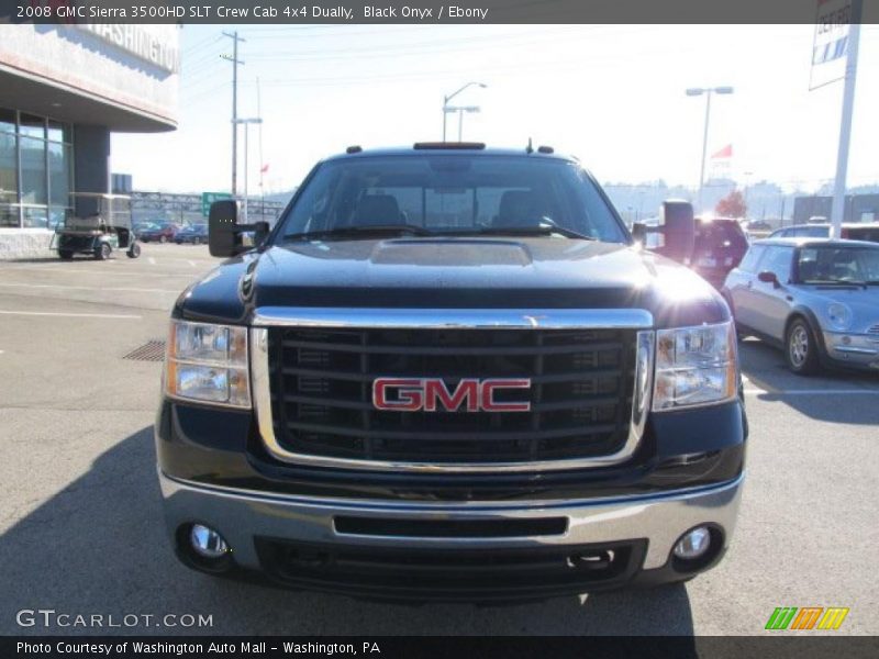 Black Onyx / Ebony 2008 GMC Sierra 3500HD SLT Crew Cab 4x4 Dually
