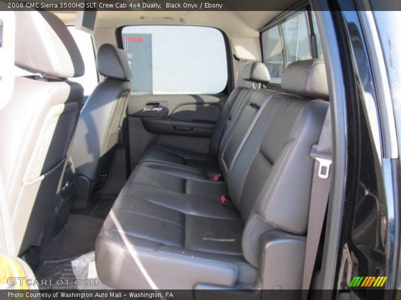  2008 Sierra 3500HD SLT Crew Cab 4x4 Dually Ebony Interior