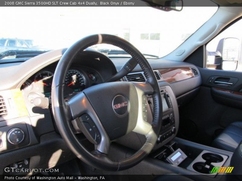 Black Onyx / Ebony 2008 GMC Sierra 3500HD SLT Crew Cab 4x4 Dually