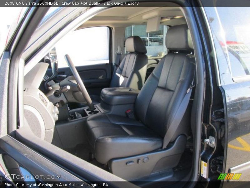 2008 Sierra 3500HD SLT Crew Cab 4x4 Dually Ebony Interior