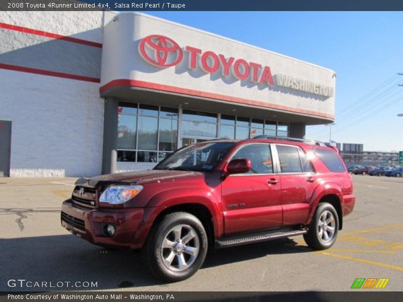 Salsa Red Pearl / Taupe 2008 Toyota 4Runner Limited 4x4