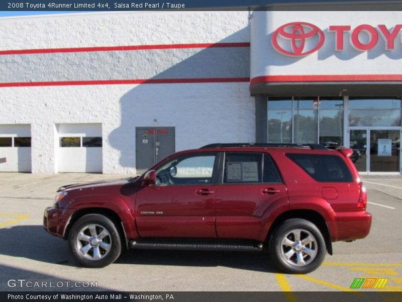Salsa Red Pearl / Taupe 2008 Toyota 4Runner Limited 4x4