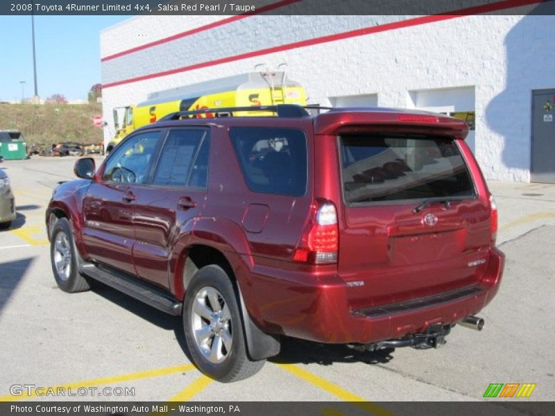 Salsa Red Pearl / Taupe 2008 Toyota 4Runner Limited 4x4
