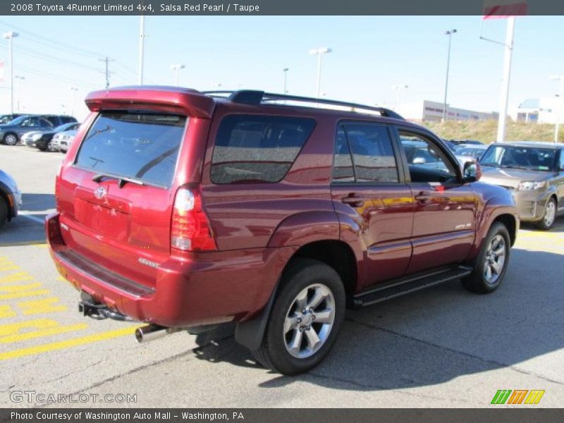 Salsa Red Pearl / Taupe 2008 Toyota 4Runner Limited 4x4