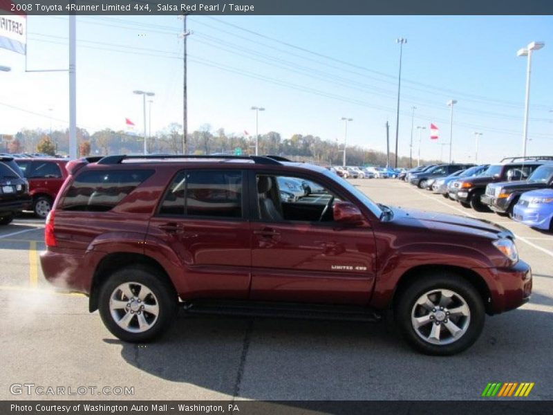 Salsa Red Pearl / Taupe 2008 Toyota 4Runner Limited 4x4