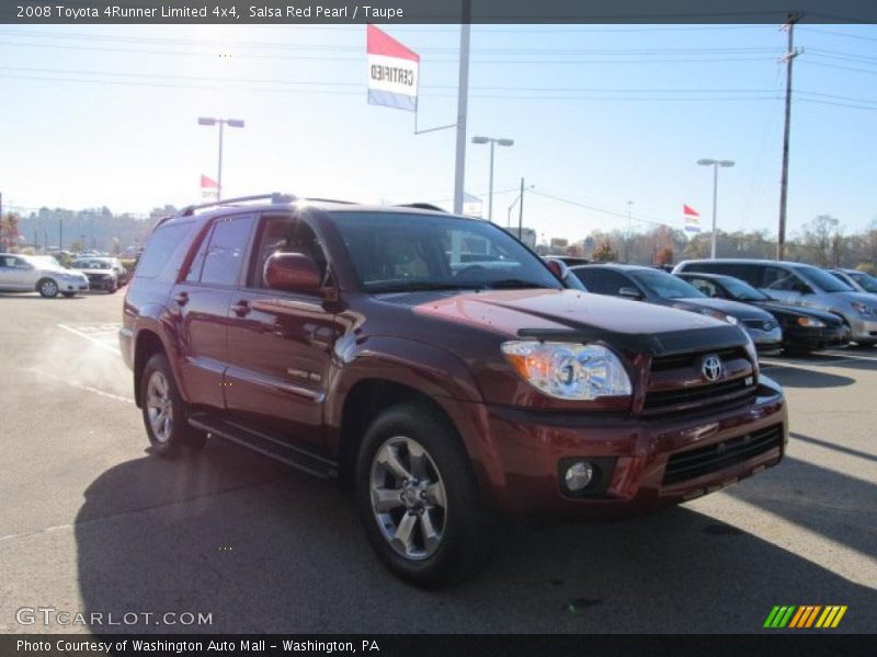 Salsa Red Pearl / Taupe 2008 Toyota 4Runner Limited 4x4