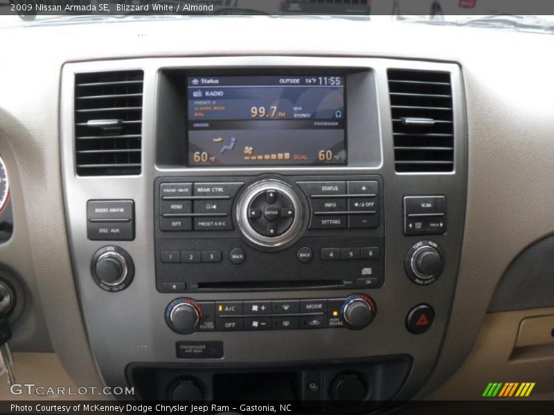 Controls of 2009 Armada SE