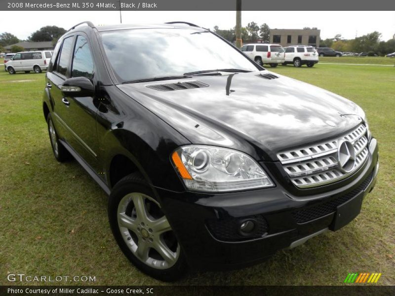 Black / Black 2008 Mercedes-Benz ML 350 4Matic