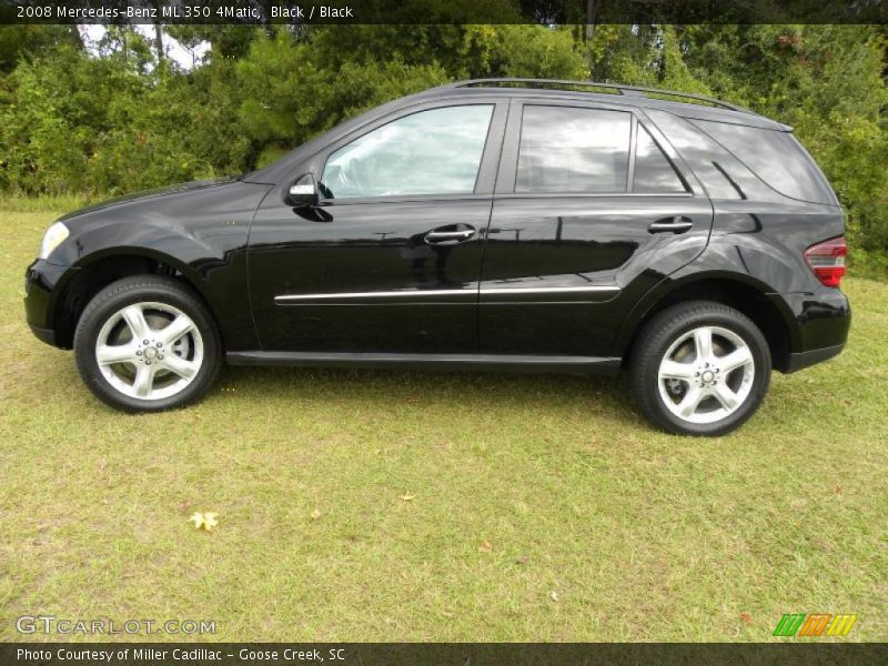 Black / Black 2008 Mercedes-Benz ML 350 4Matic