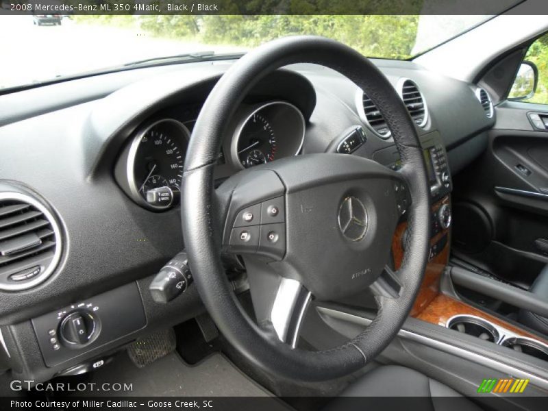 Black / Black 2008 Mercedes-Benz ML 350 4Matic