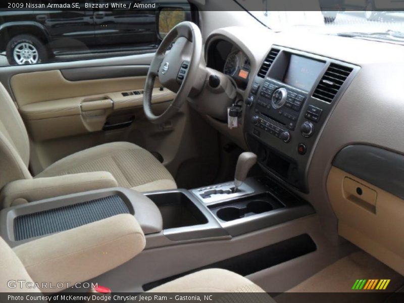 Dashboard of 2009 Armada SE
