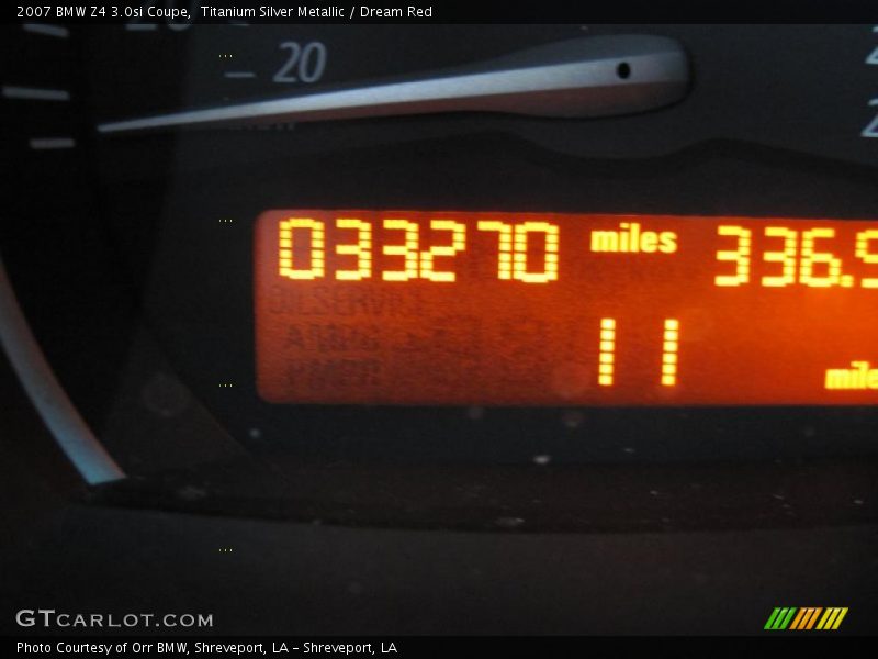 Titanium Silver Metallic / Dream Red 2007 BMW Z4 3.0si Coupe