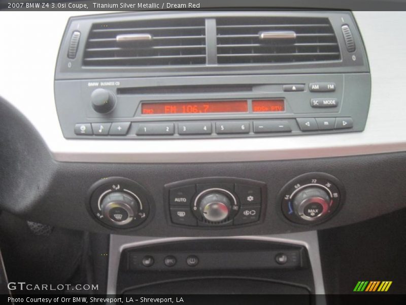 Controls of 2007 Z4 3.0si Coupe