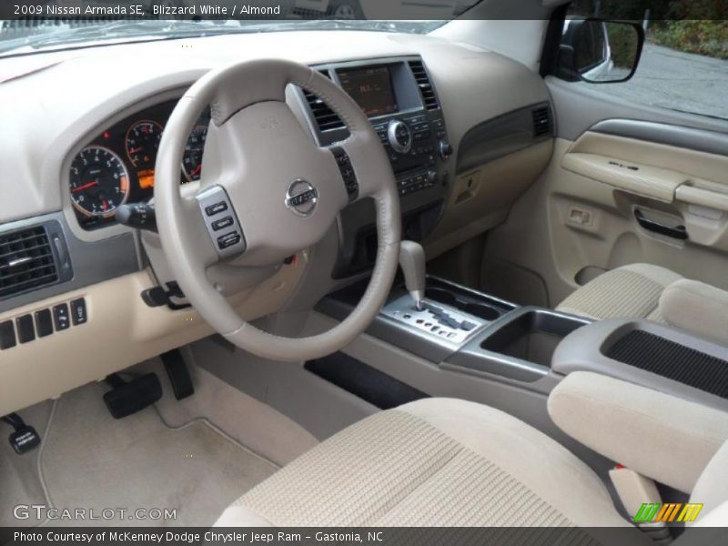 Almond Interior - 2009 Armada SE 