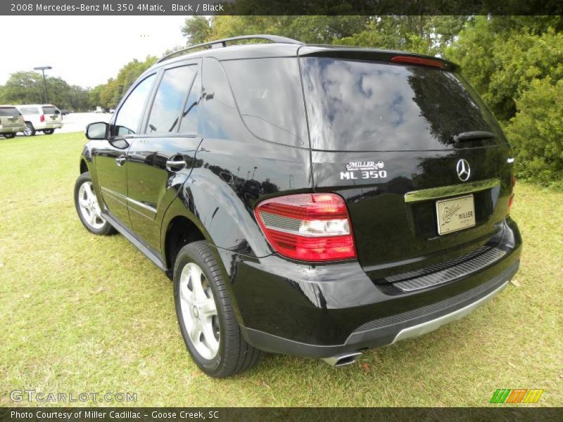 Black / Black 2008 Mercedes-Benz ML 350 4Matic