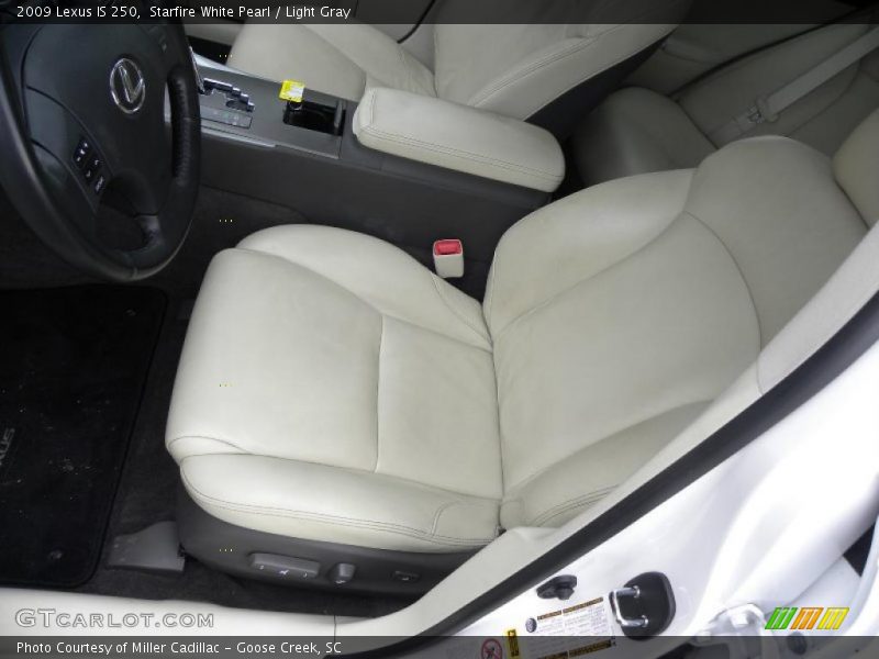 Starfire White Pearl / Light Gray 2009 Lexus IS 250