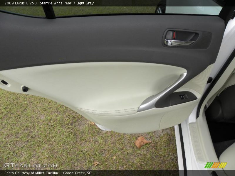 Starfire White Pearl / Light Gray 2009 Lexus IS 250