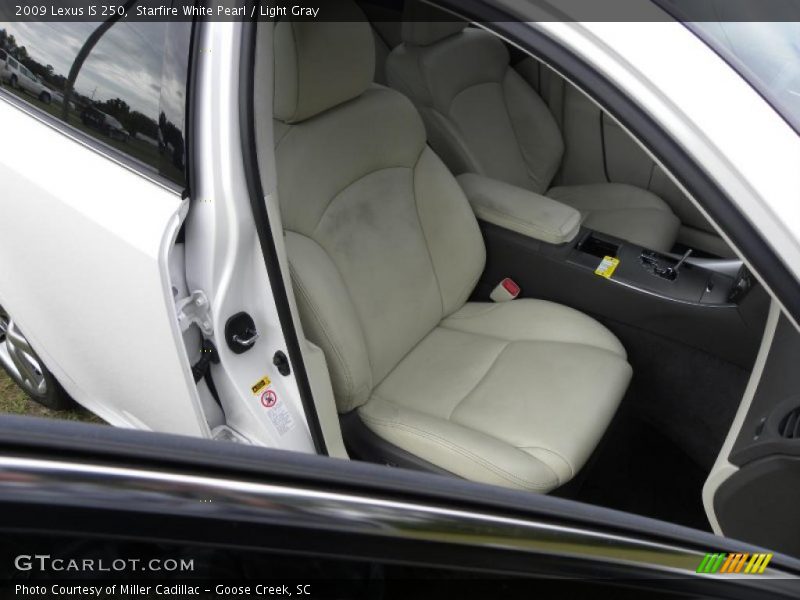 Starfire White Pearl / Light Gray 2009 Lexus IS 250