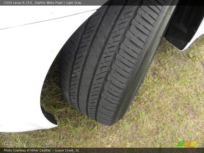 Starfire White Pearl / Light Gray 2009 Lexus IS 250