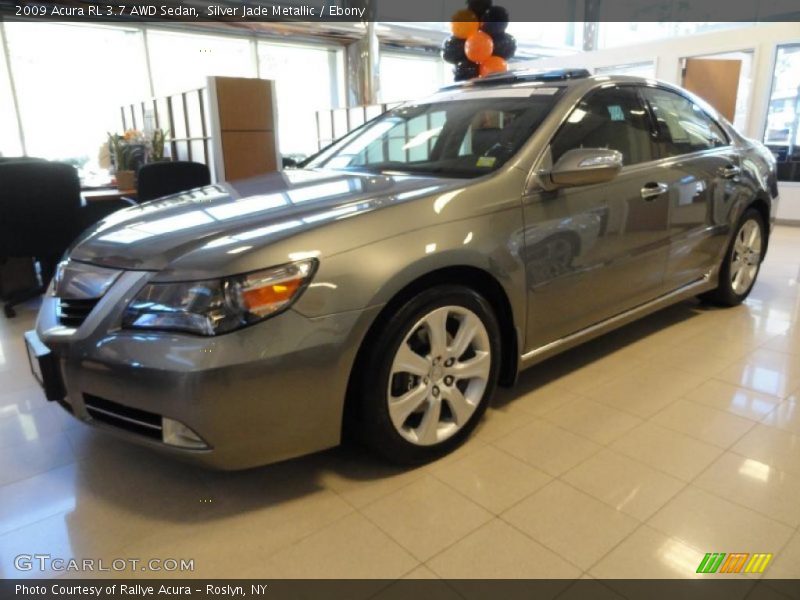 Silver Jade Metallic / Ebony 2009 Acura RL 3.7 AWD Sedan