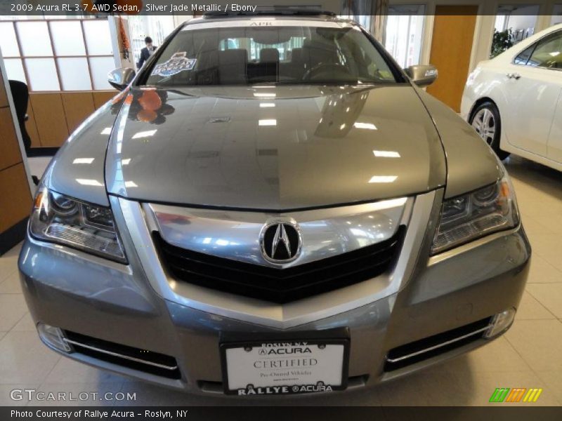 Silver Jade Metallic / Ebony 2009 Acura RL 3.7 AWD Sedan
