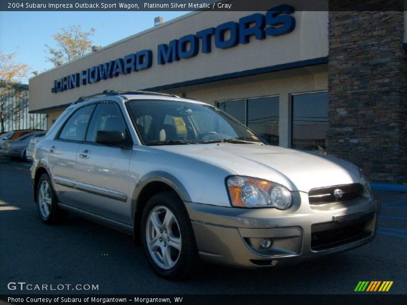 Platinum Silver Metallic / Gray 2004 Subaru Impreza Outback Sport Wagon