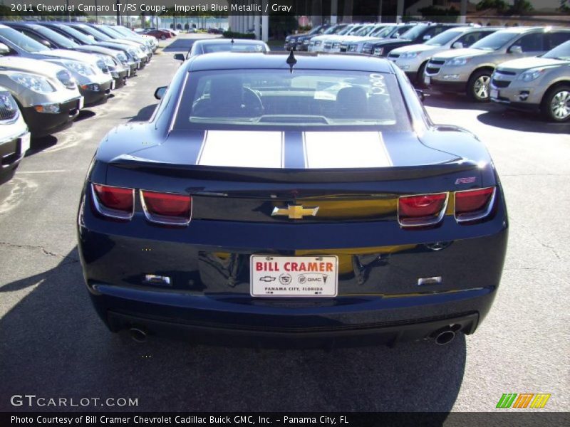 Imperial Blue Metallic / Gray 2011 Chevrolet Camaro LT/RS Coupe