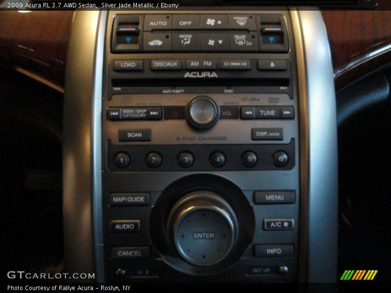 Controls of 2009 RL 3.7 AWD Sedan